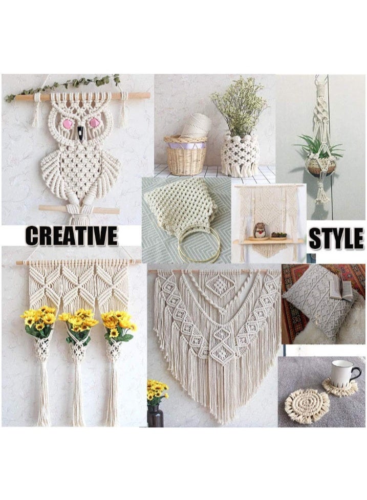 دايتويز حبل قطني 1 مم، 820 قدم، حبل مكرمية لخيوط المطبخ، خيط جزارين للشواء، ربط اللحوم، ربط الديك الرومي، تغليف الهدايا، الحرف اليدوية، صناعة المجوهرات - Image 4